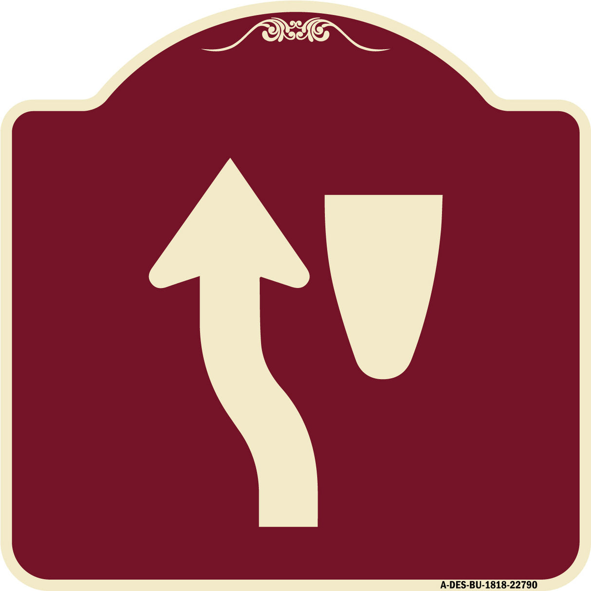 Traffic Sign Keep Left Symbol
