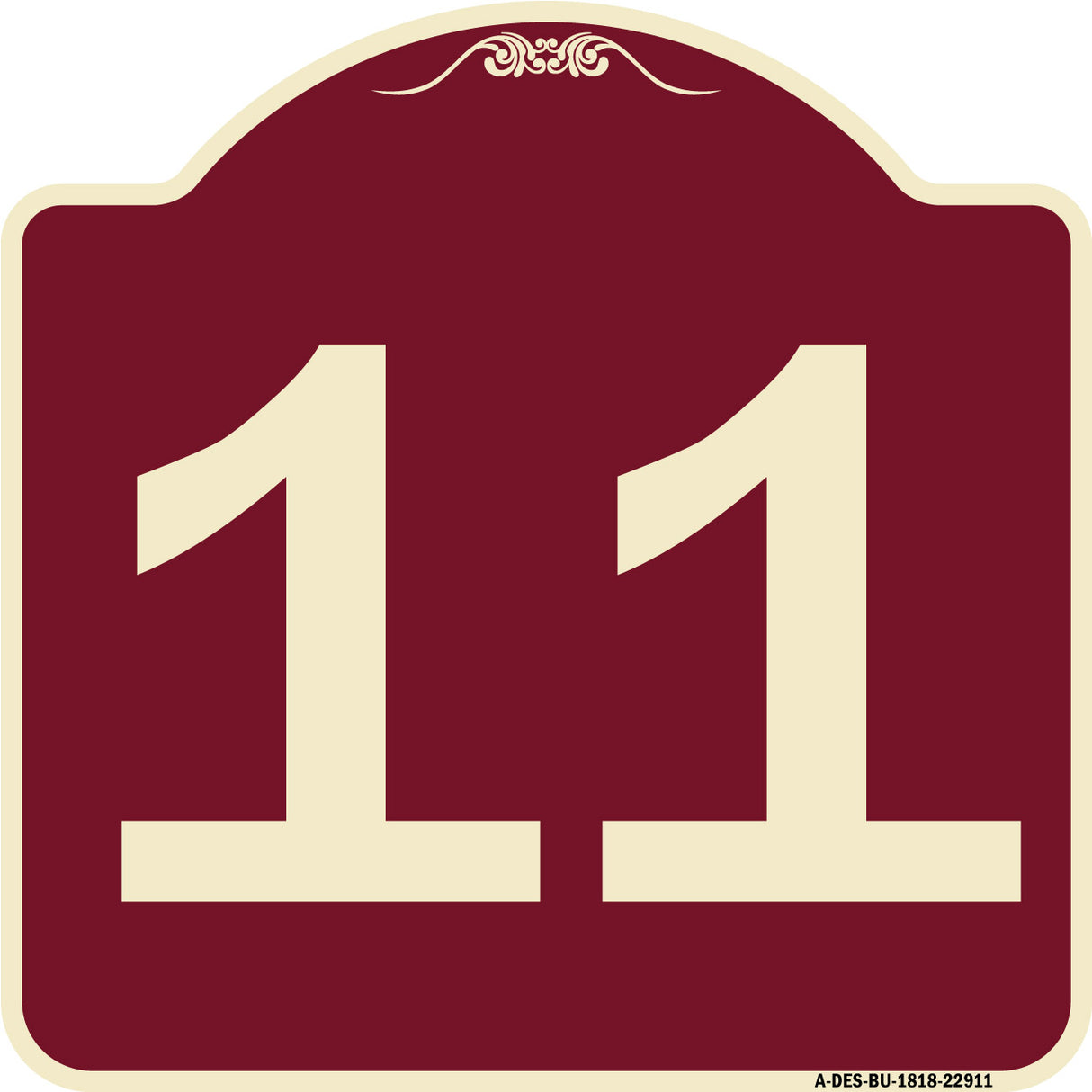 Sign with Number '11