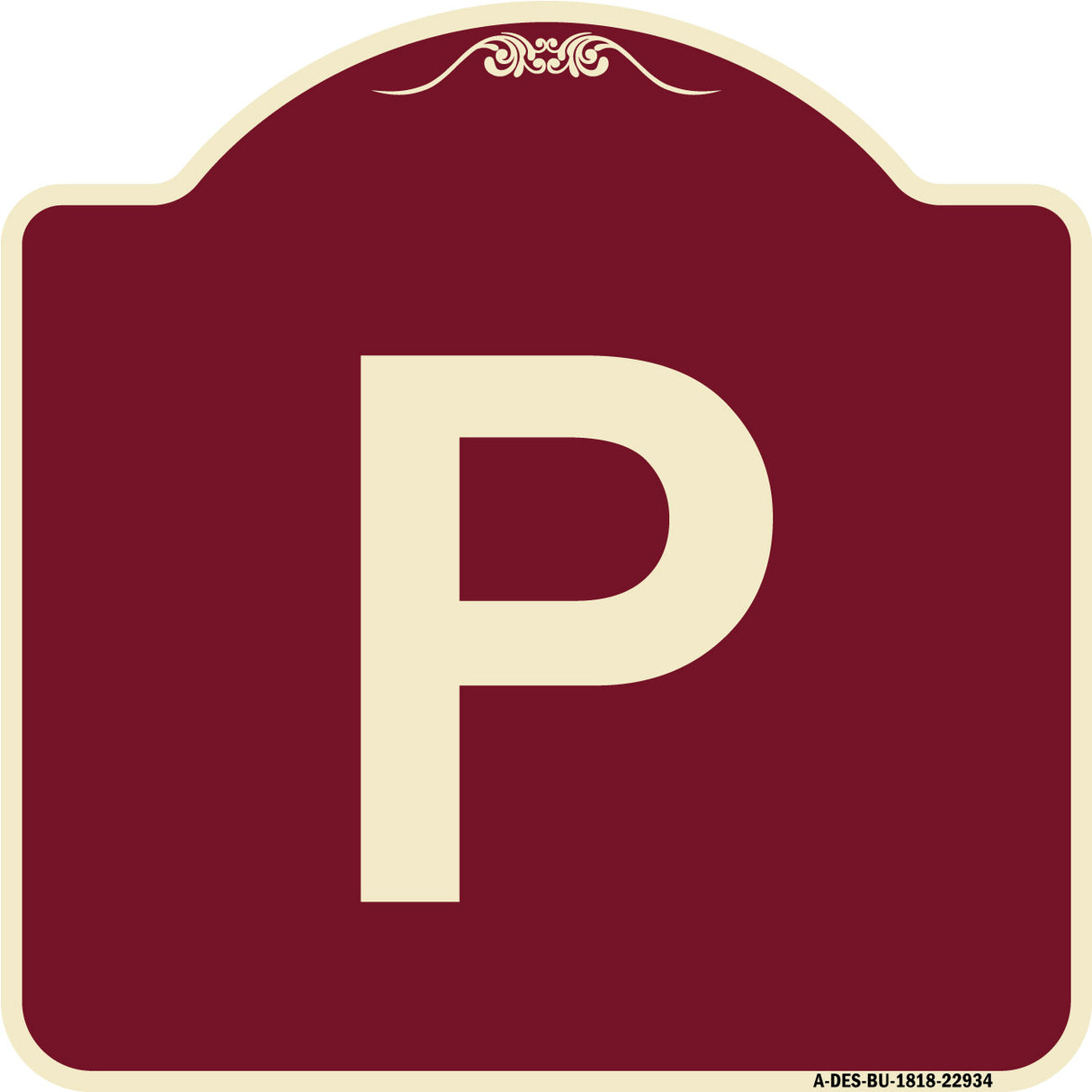 Sign with Letter P