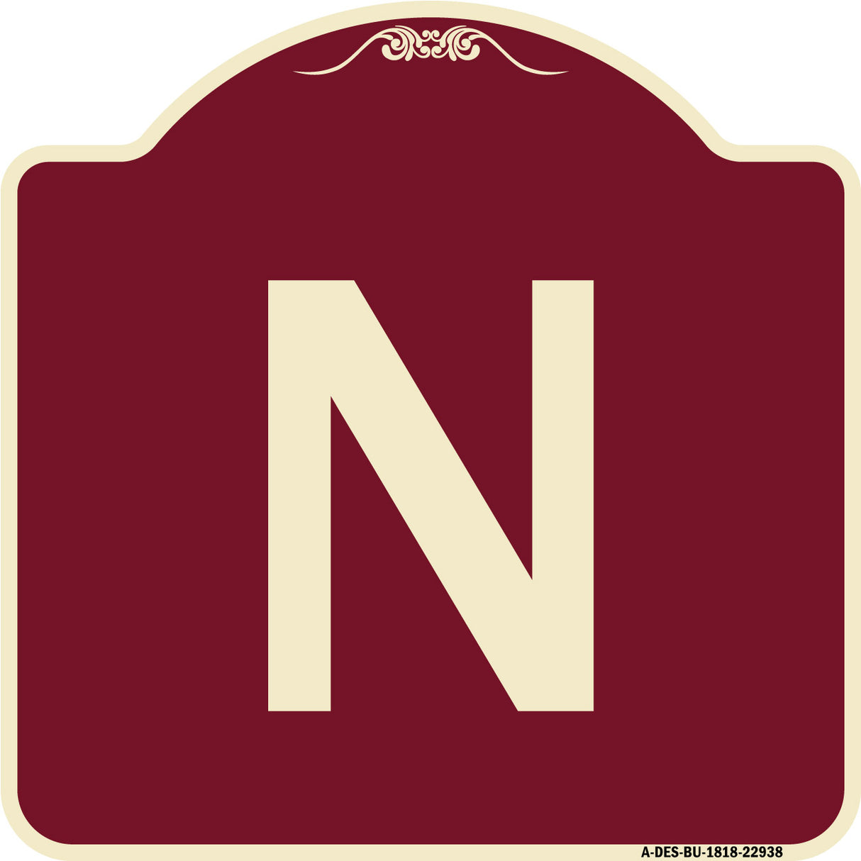 Sign with Letter N