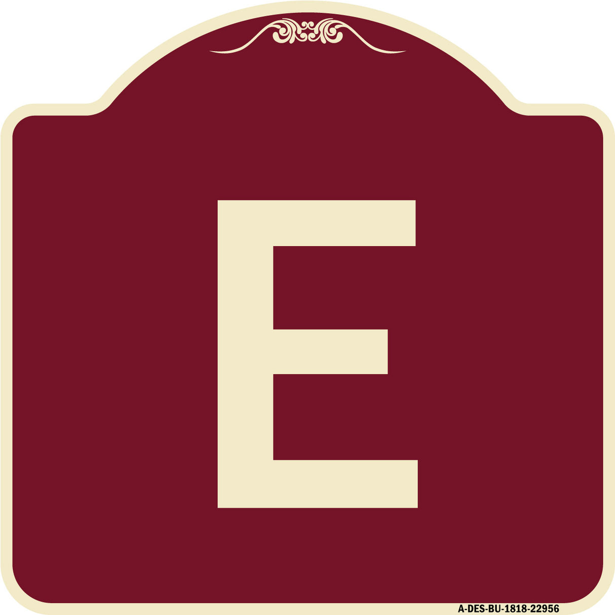 Sign with Letter E