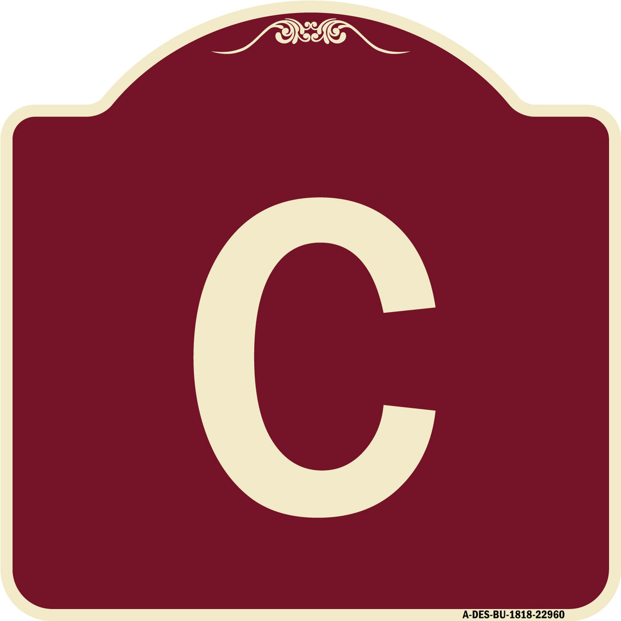 Sign with Letter C