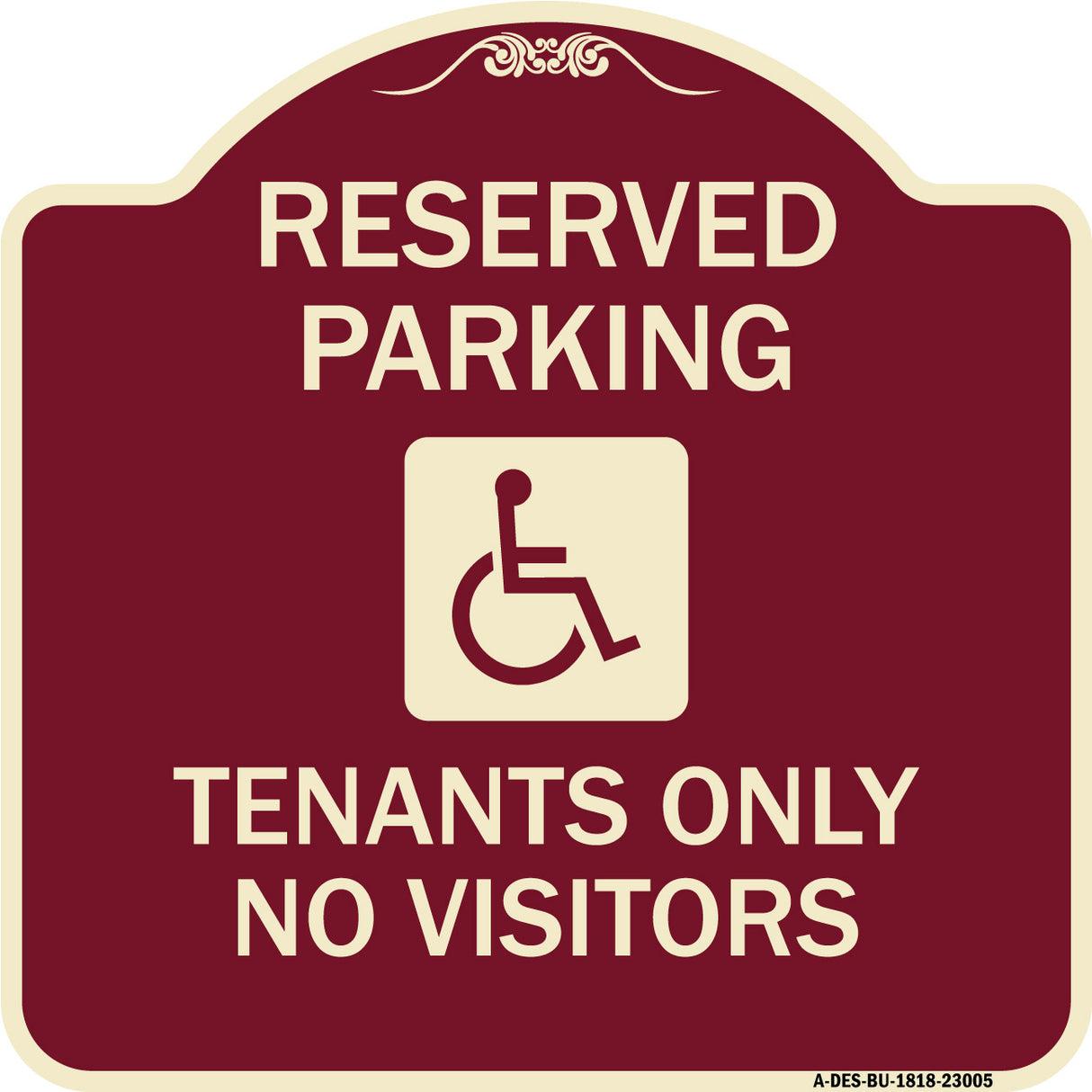 Reserved Parking Tenants Only No Visitors (With Graphic)