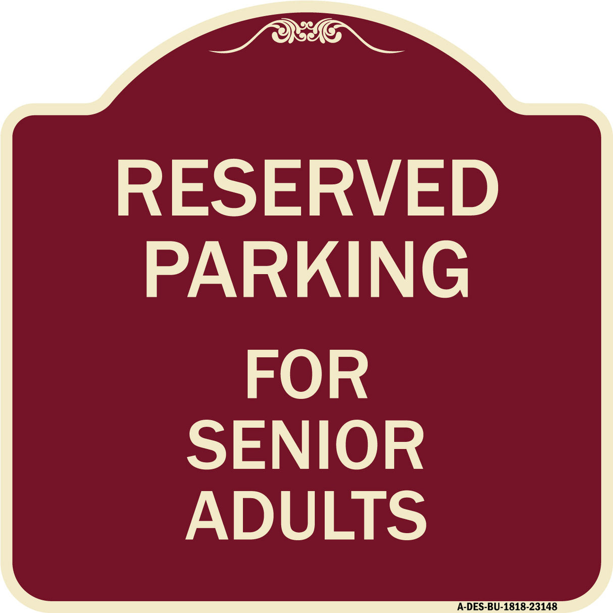 Reserved Parking - for Senior Adults