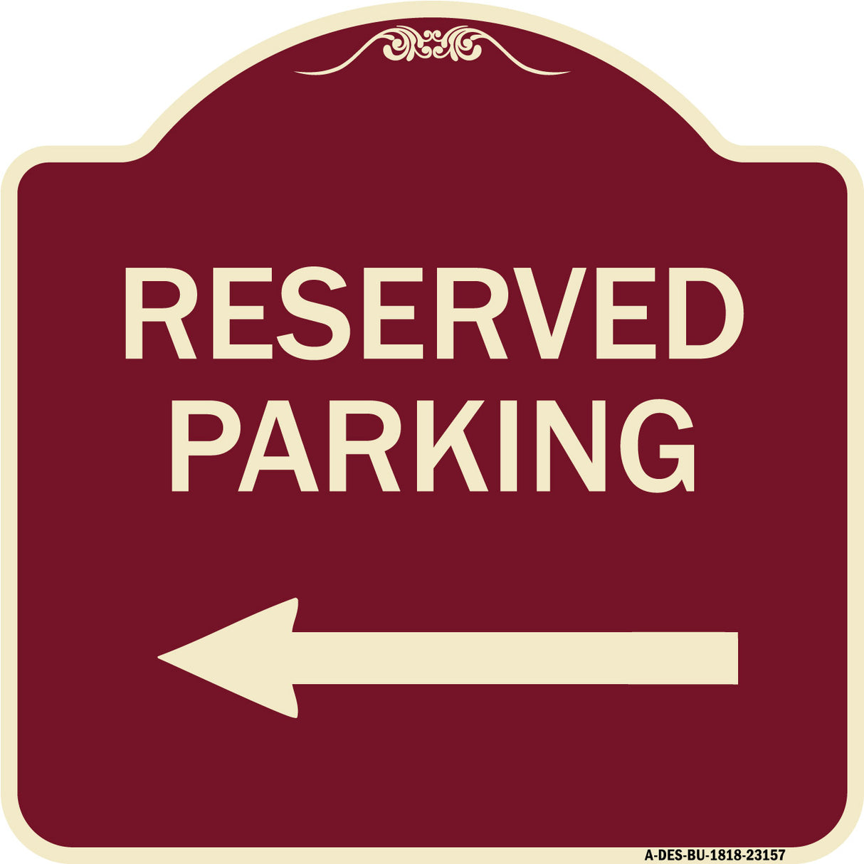 Reserved Parking (Left Arrow)