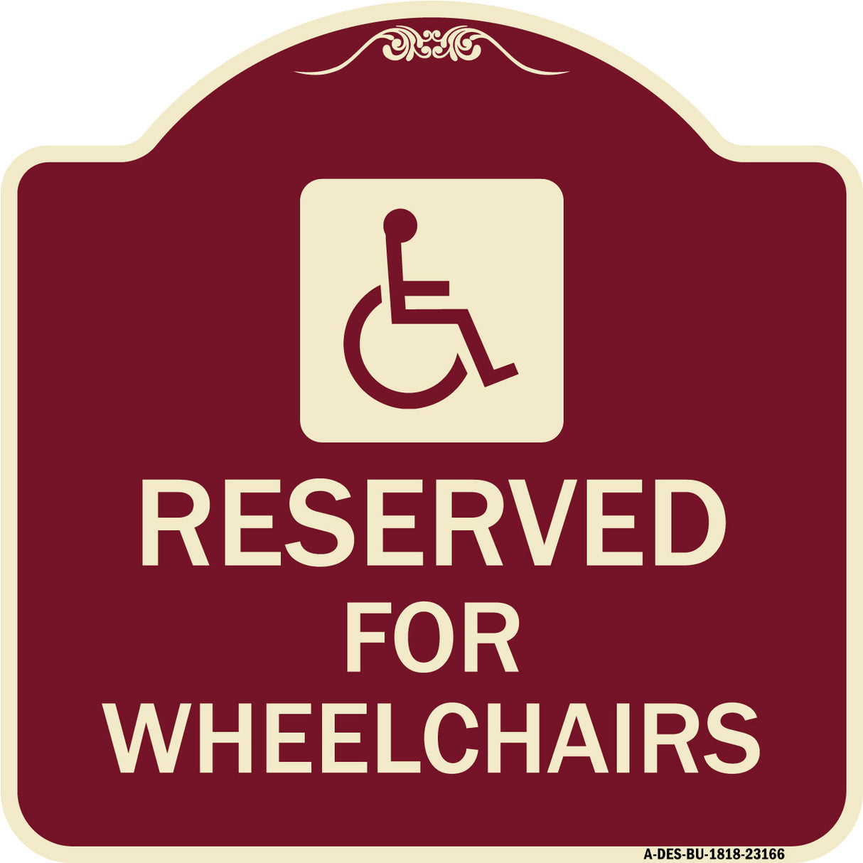 Reserved for Wheelchairs with Graphic