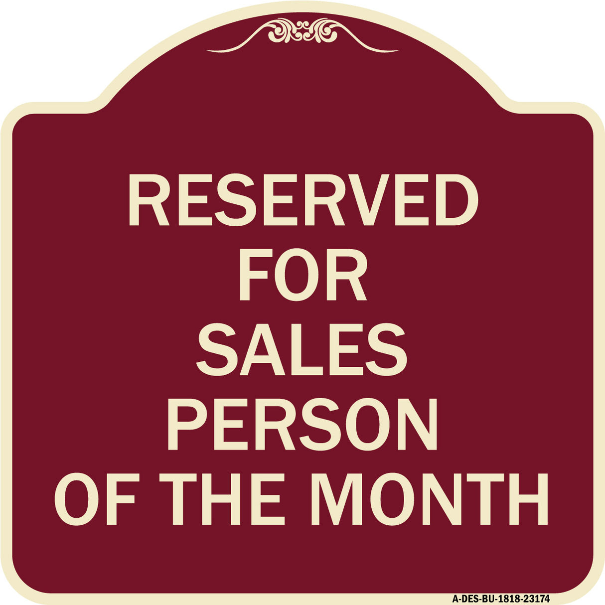 Reserved for Salesperson of the Month