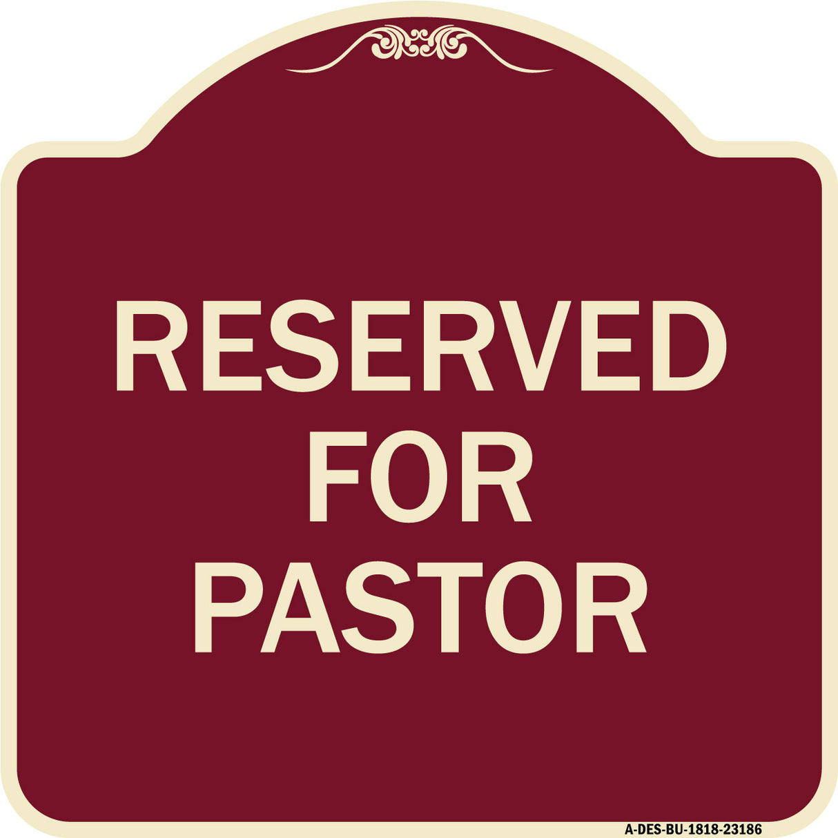 Reserved for Pastor