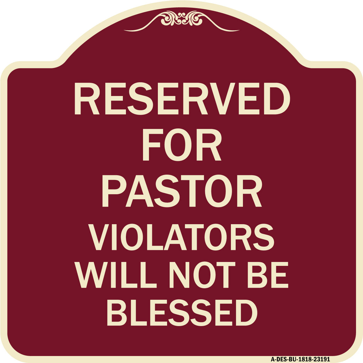Reserved for Pastor Violators Will Not Be Blessed