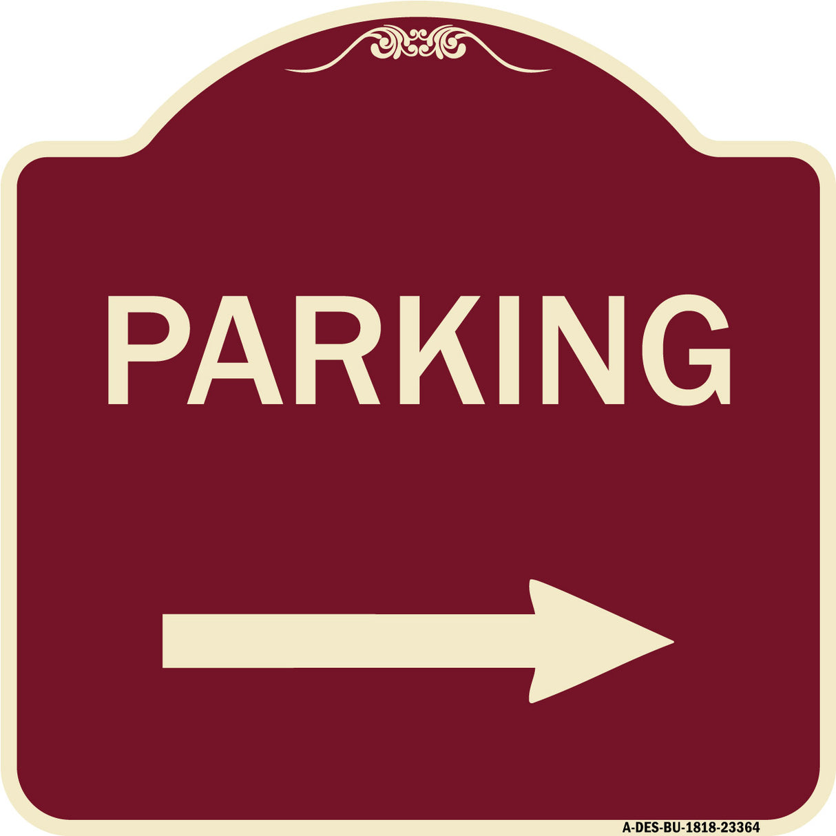 Parking Sign (Right Arrow)