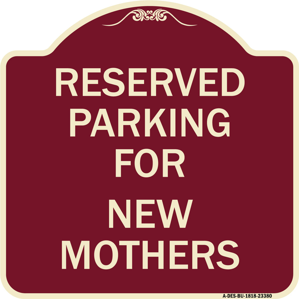 Parking Reserved for New Mothers