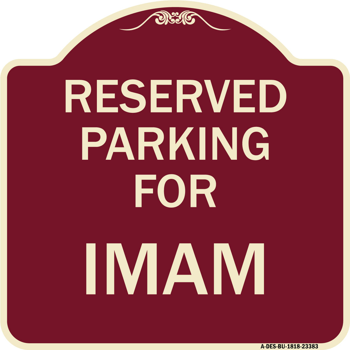 Parking Reserved for Imam