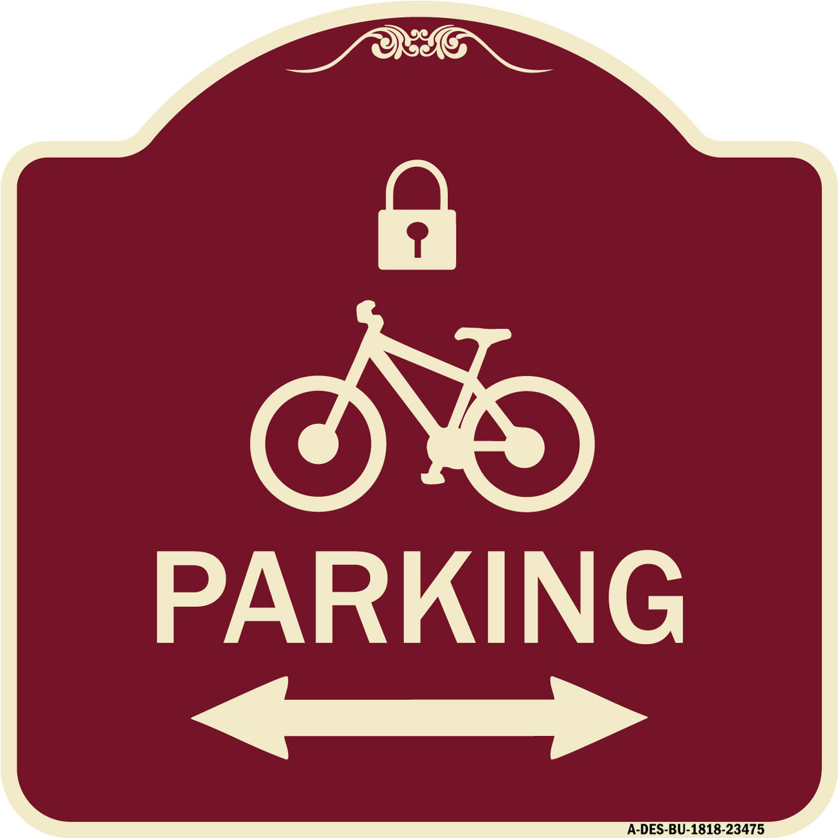 Parking (With Lock Cycle & Bidirectional Arrow Symbol)