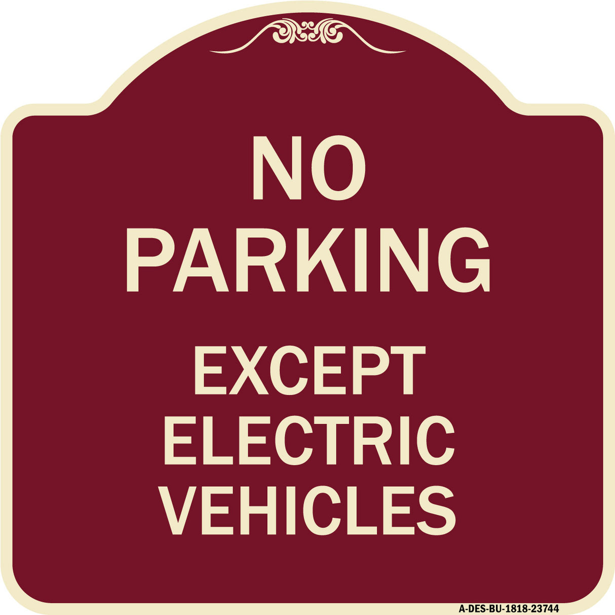 No Parking Except Electric Vehicles