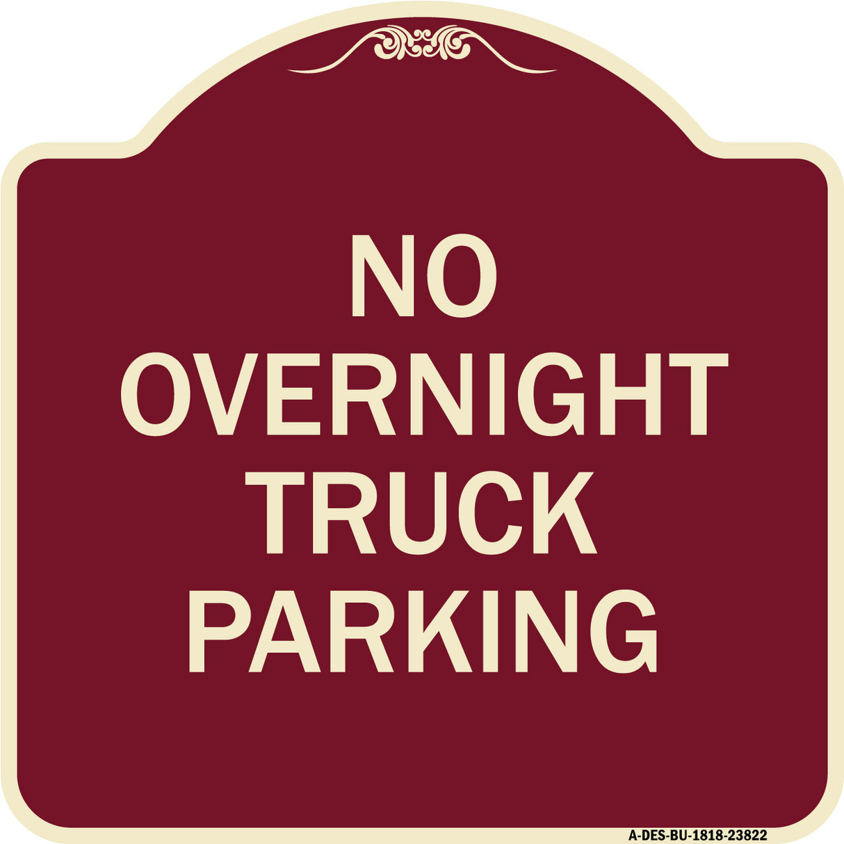 No Overnight Truck Parking