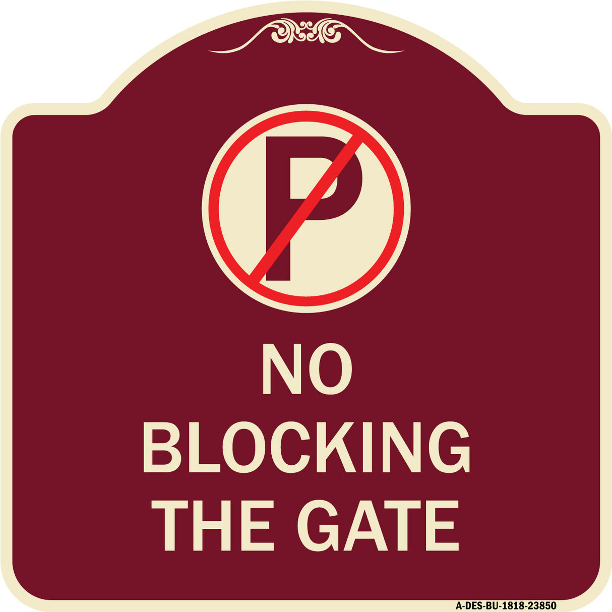 No Blocking the Gate with Graphic