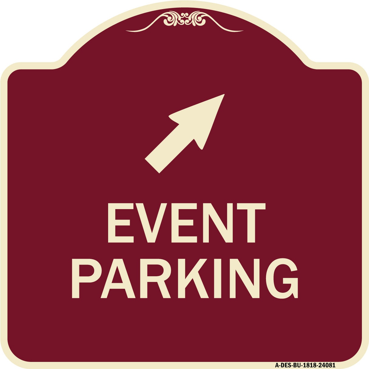 Event Parking (Up Right Arrow Symbol)