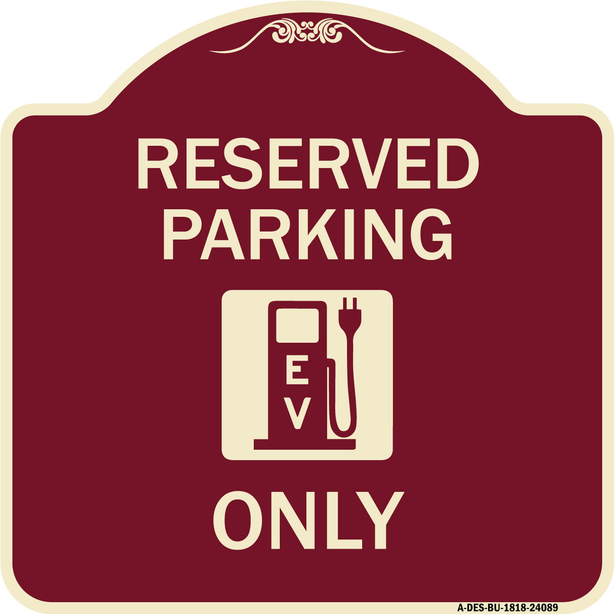 Ev Only (With Electric Vehicle Charging Station Graphic)