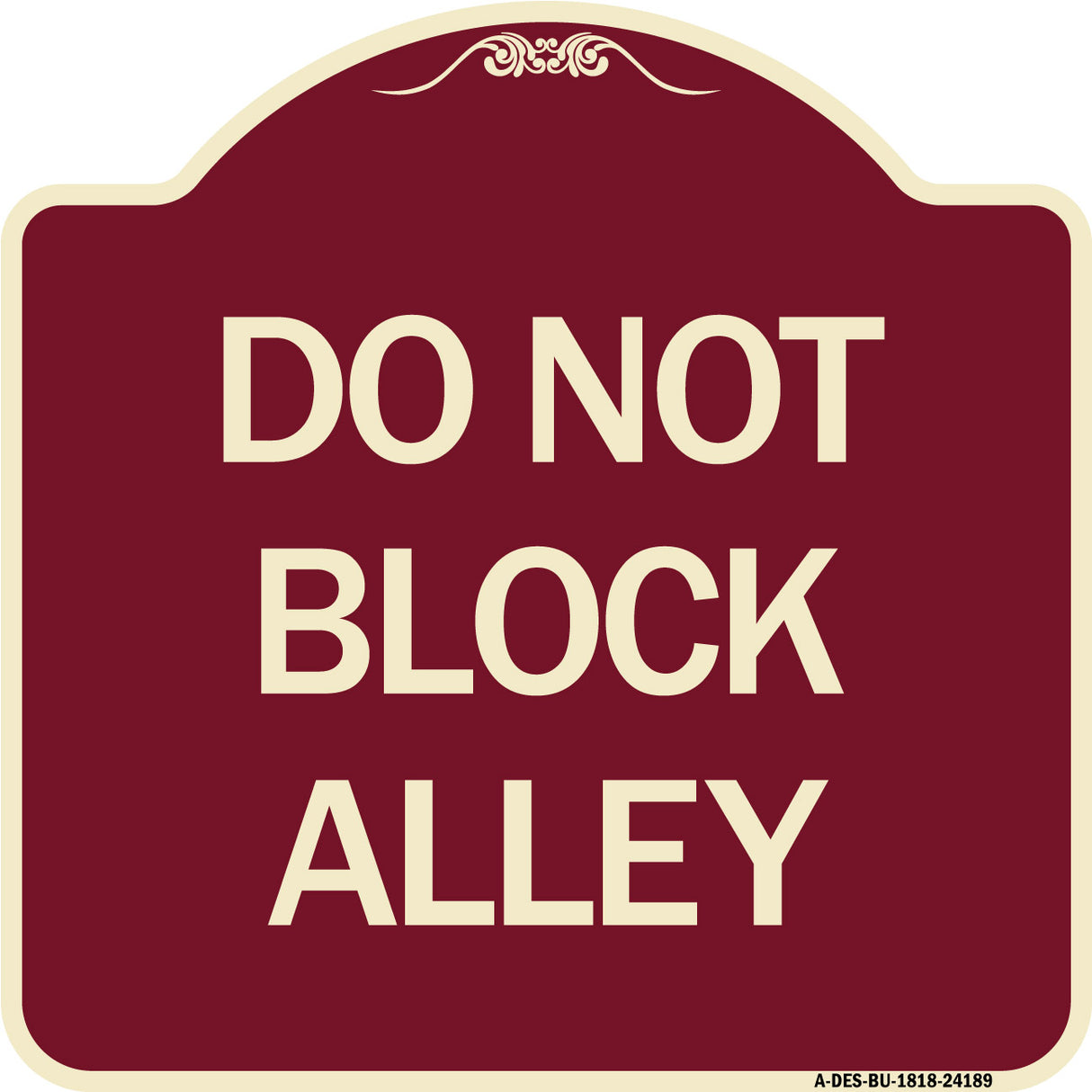 Do Not Block Alley