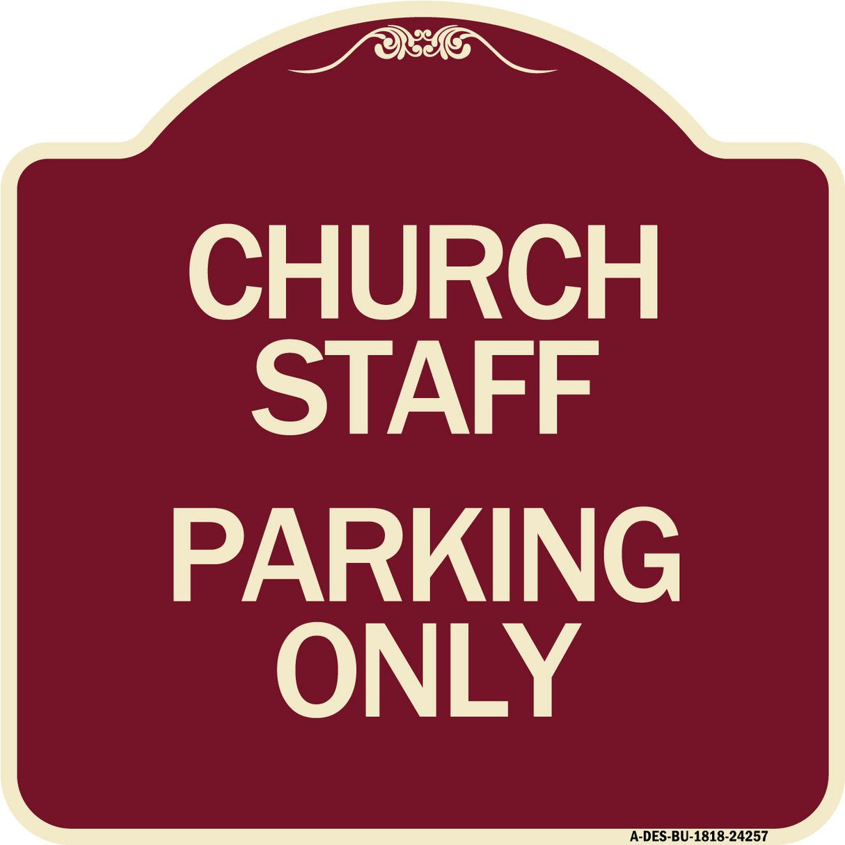 Church Staff Parking Only