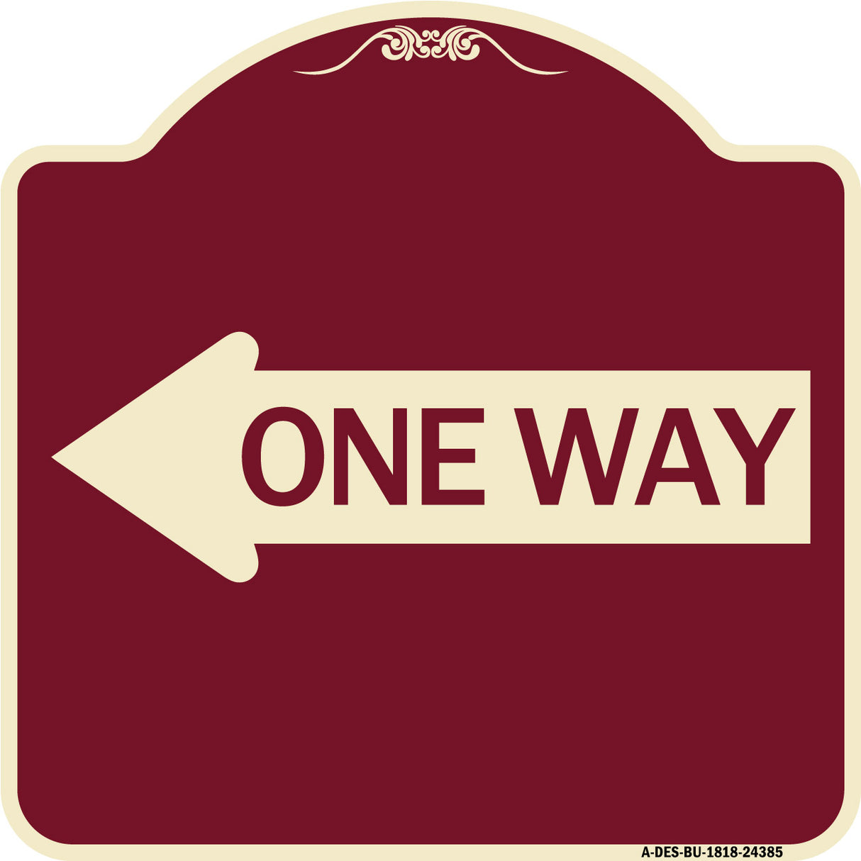 One Way (With Left Arrow)