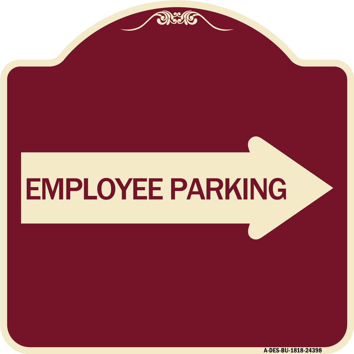 Employee Parking (With Right Arrow)
