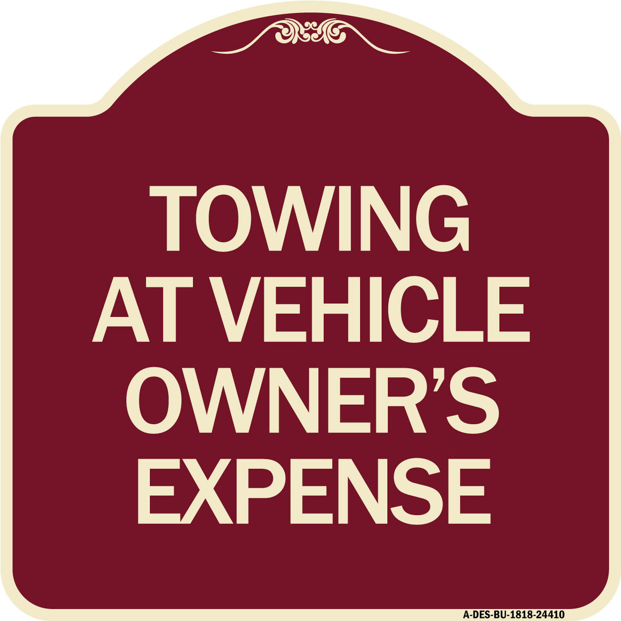 Towing at Vehicle Owner's Expense
