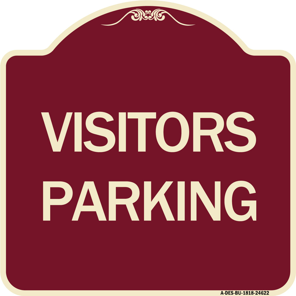 Parking Lot Sign Visitors Parking