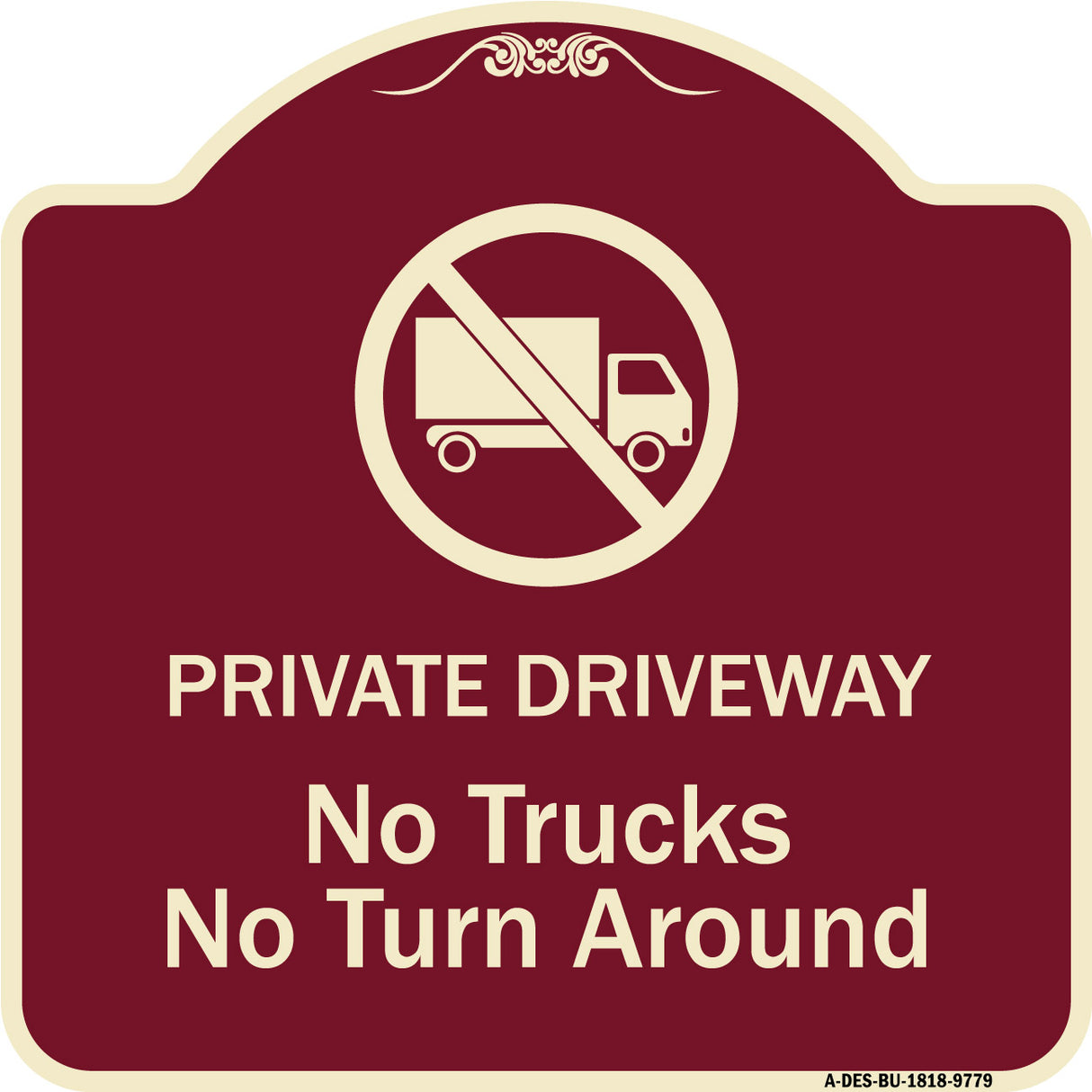 Private Driveway. No Trucks No Turnaround