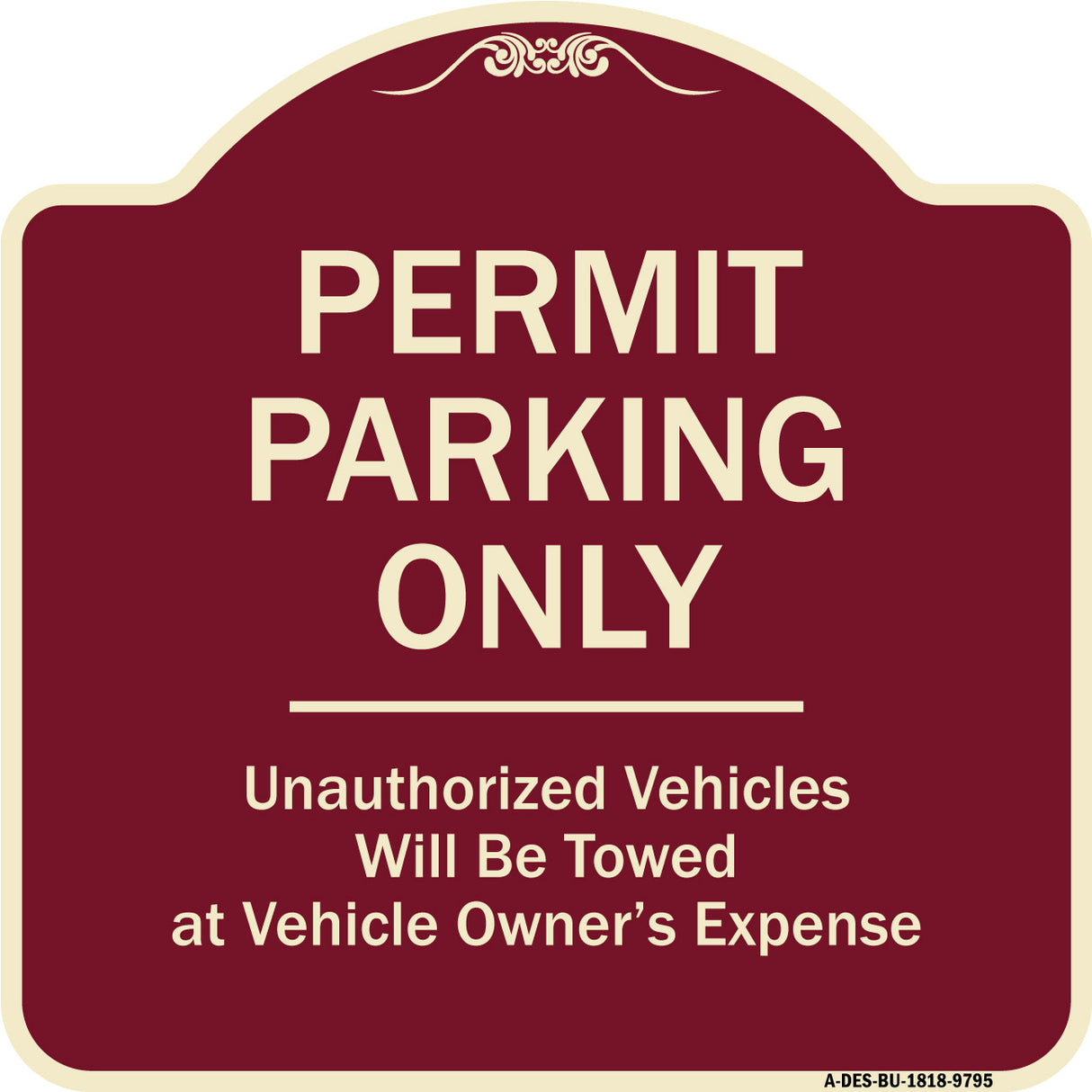 Permit Parking Only Unauthorized Vehicles