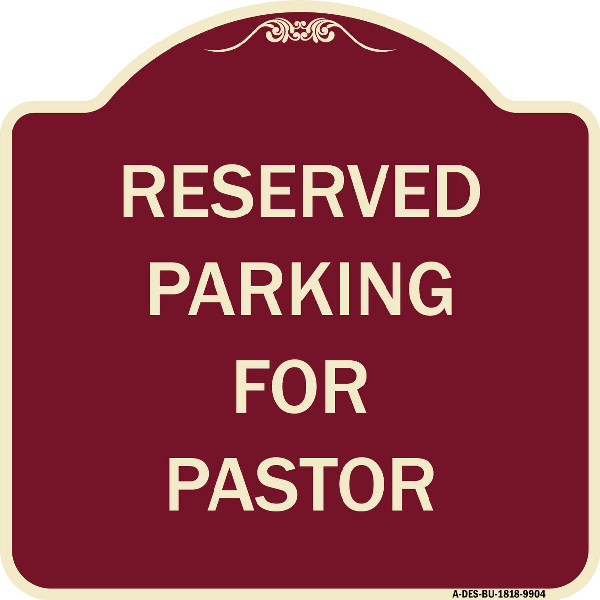 Reserved Parking For Pastor