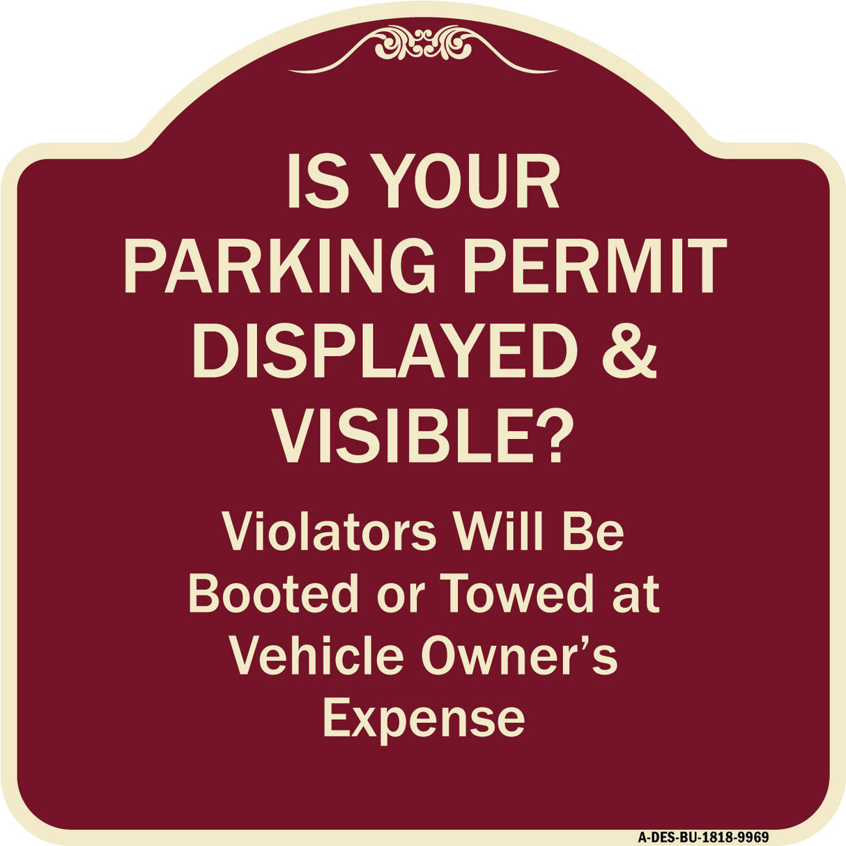 Is Your Parking Permit Displayed & Visible