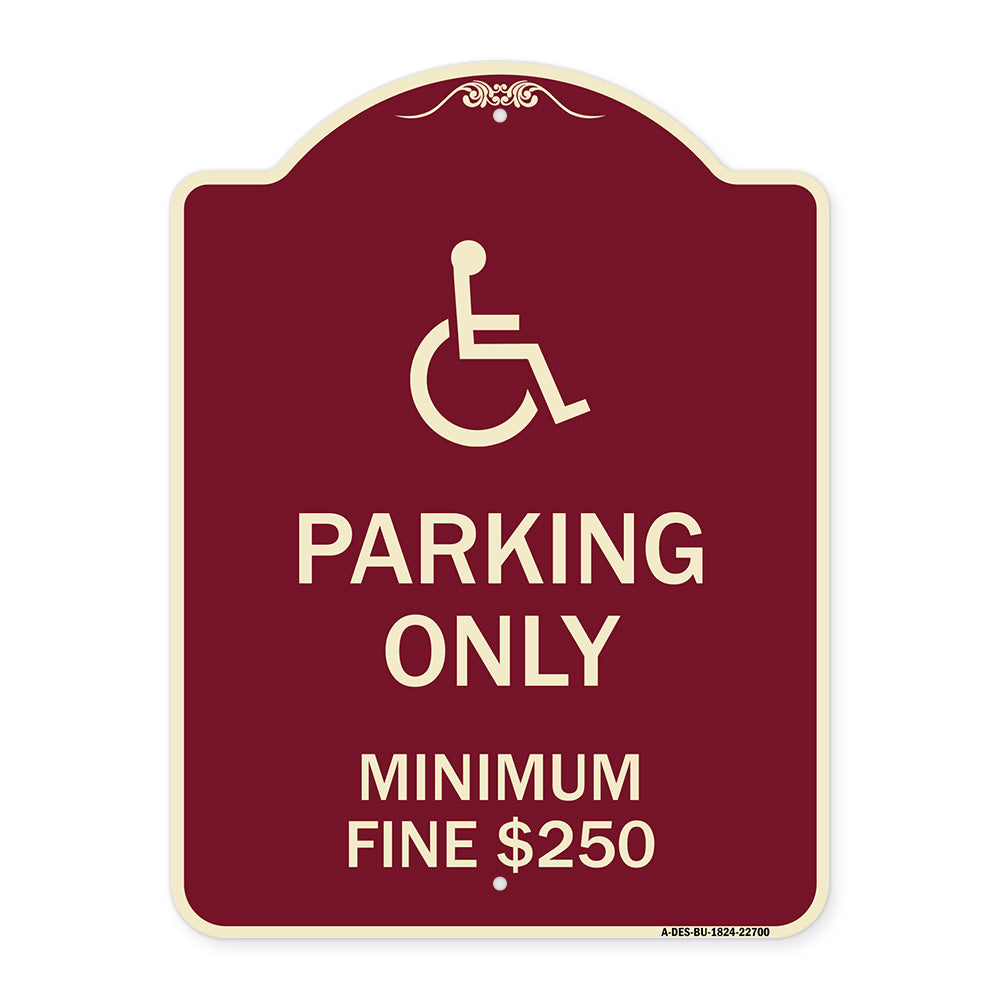 With Modified Isa Icon Parking Only Minimum Fine $250