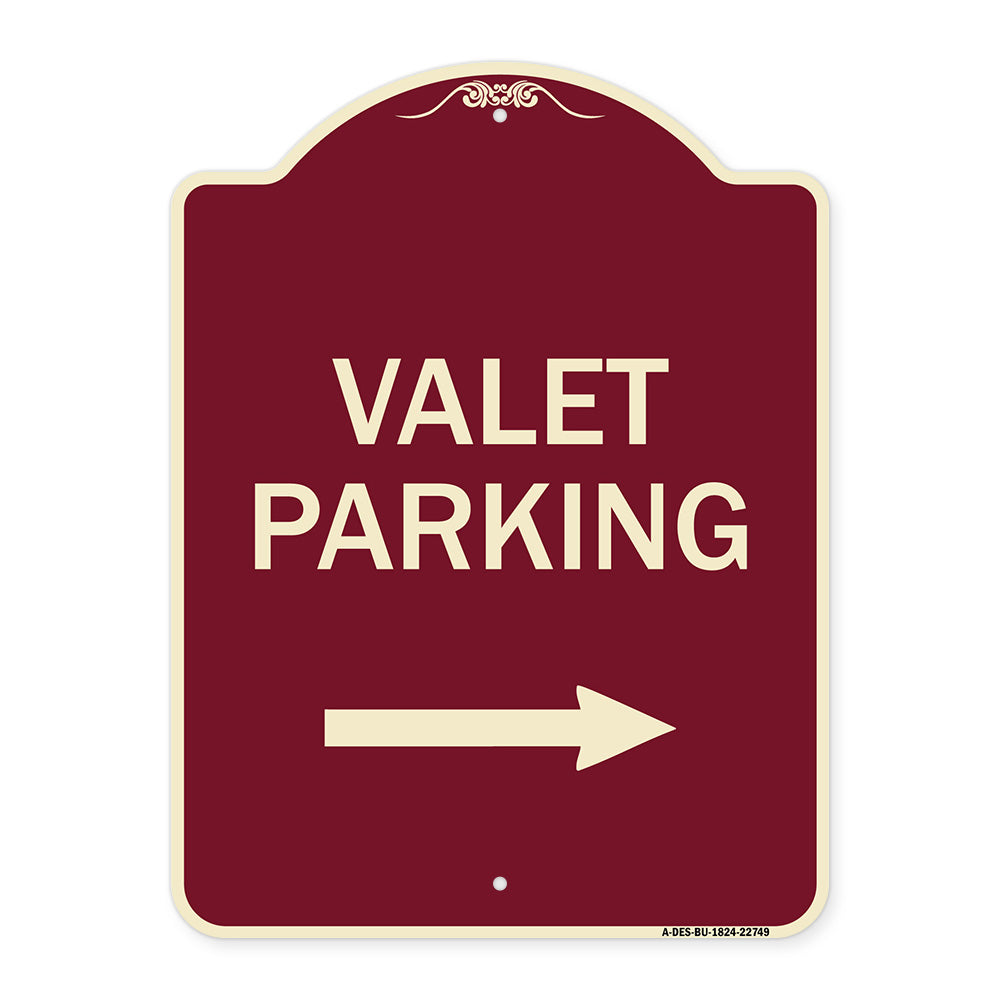 Valet Parking with Right Arrow