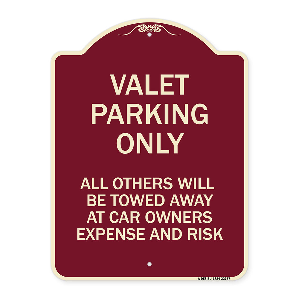 Valet Parking Only All Others Towed