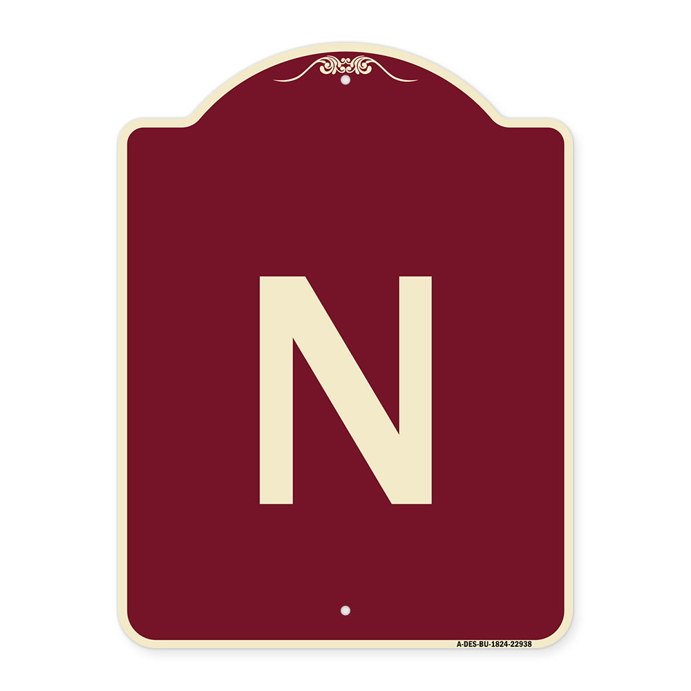Sign with Letter N