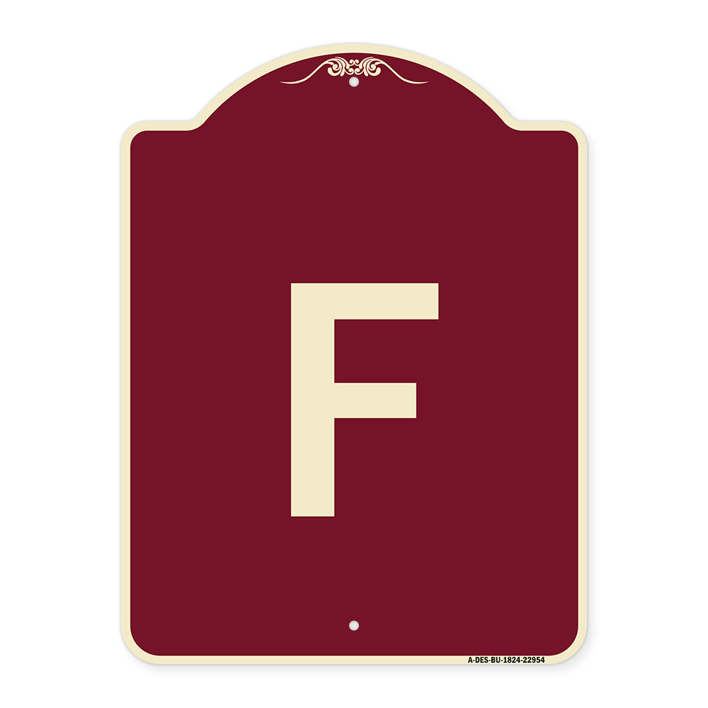Sign with Letter F