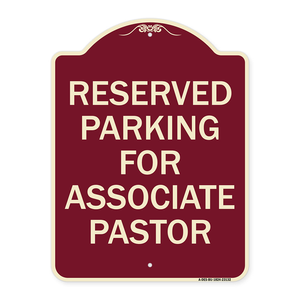 Reserved Parking for Associate Pastor