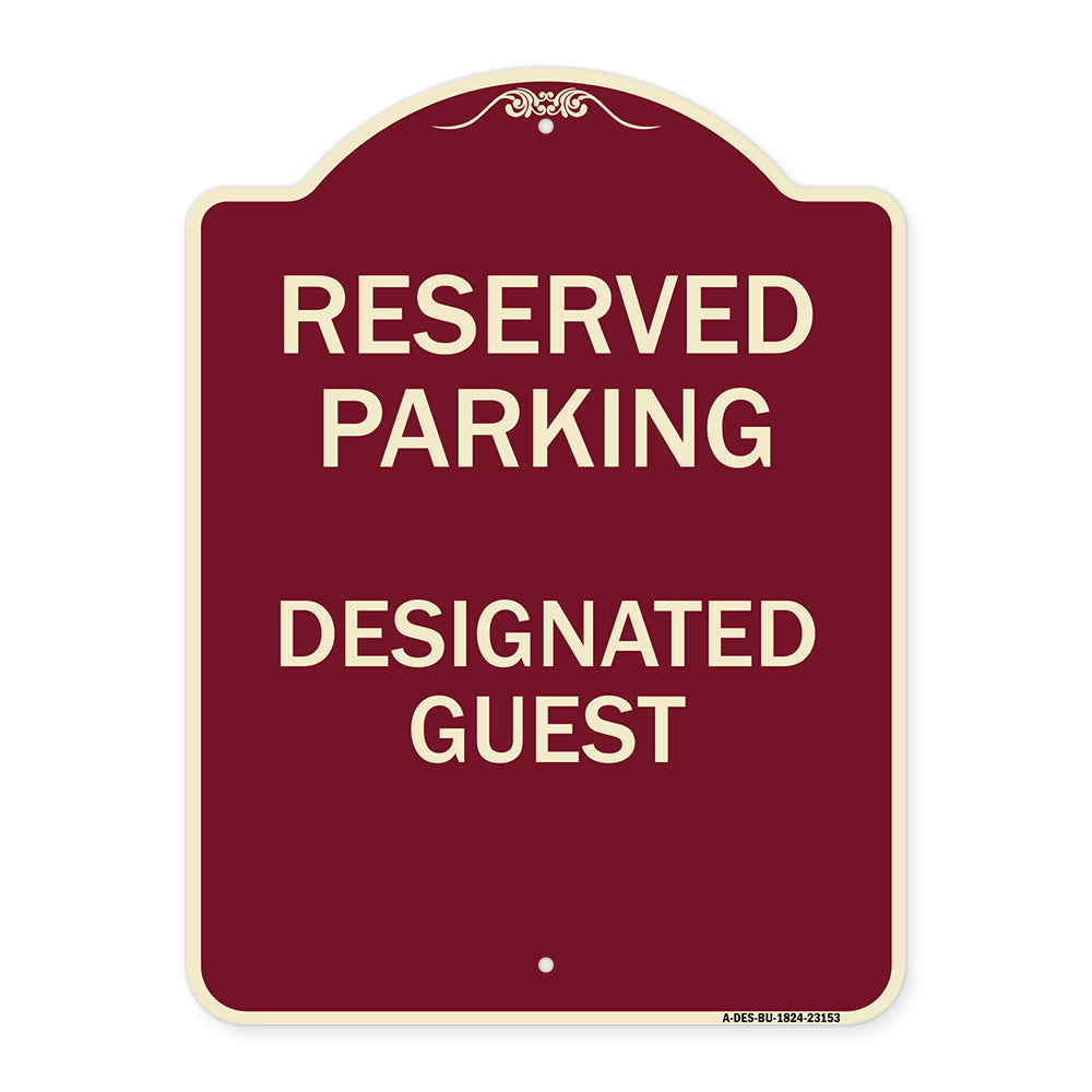 Reserved Parking - Designated Guest