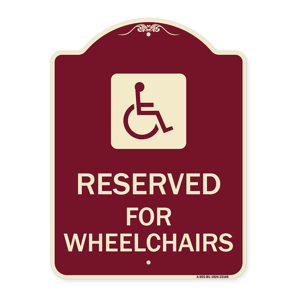 Reserved for Wheelchairs with Graphic