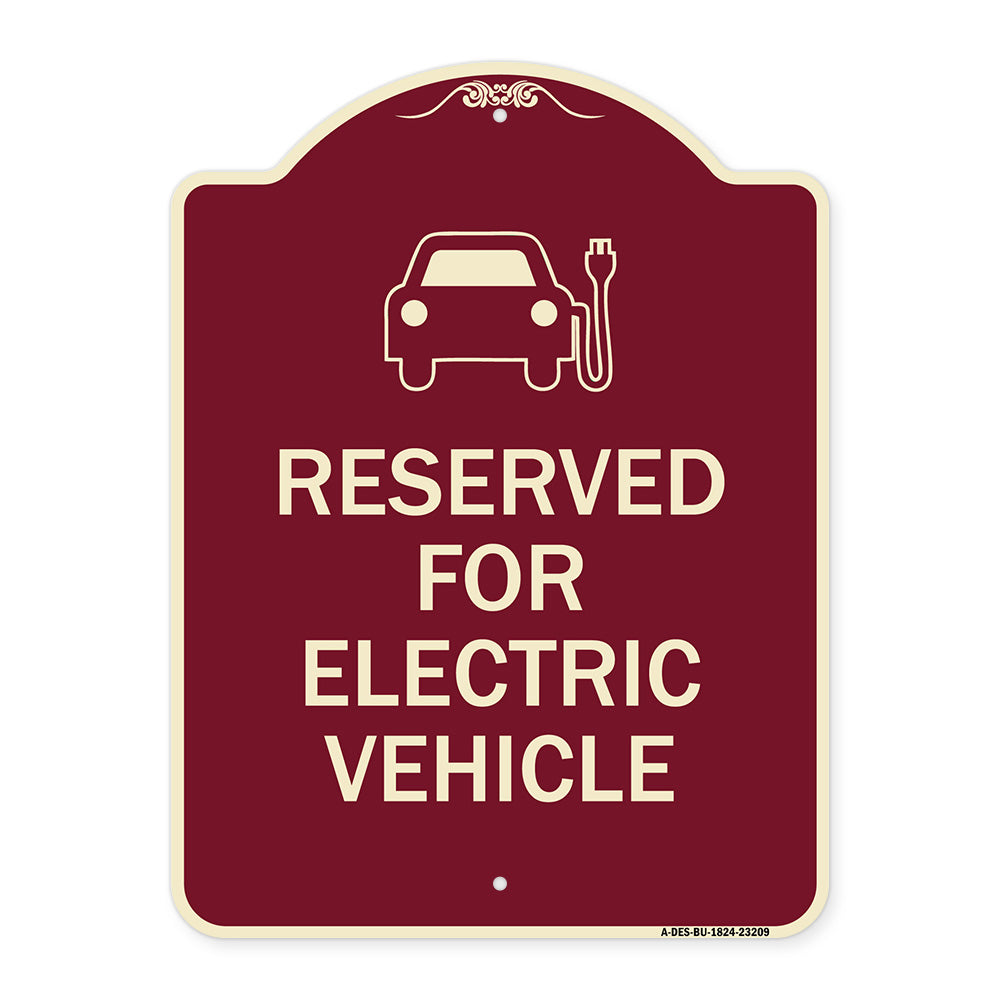 Reserved for Electric Vehicle (With Graphic)