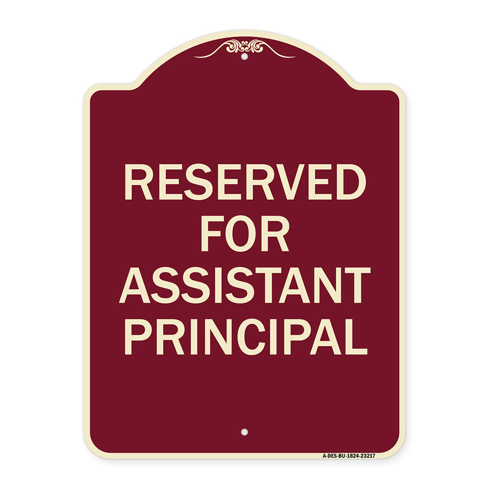 Reserved for Assistant Principal