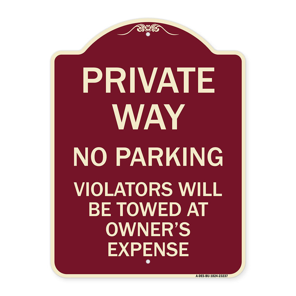 Private Way Violators Will Be Towed Away