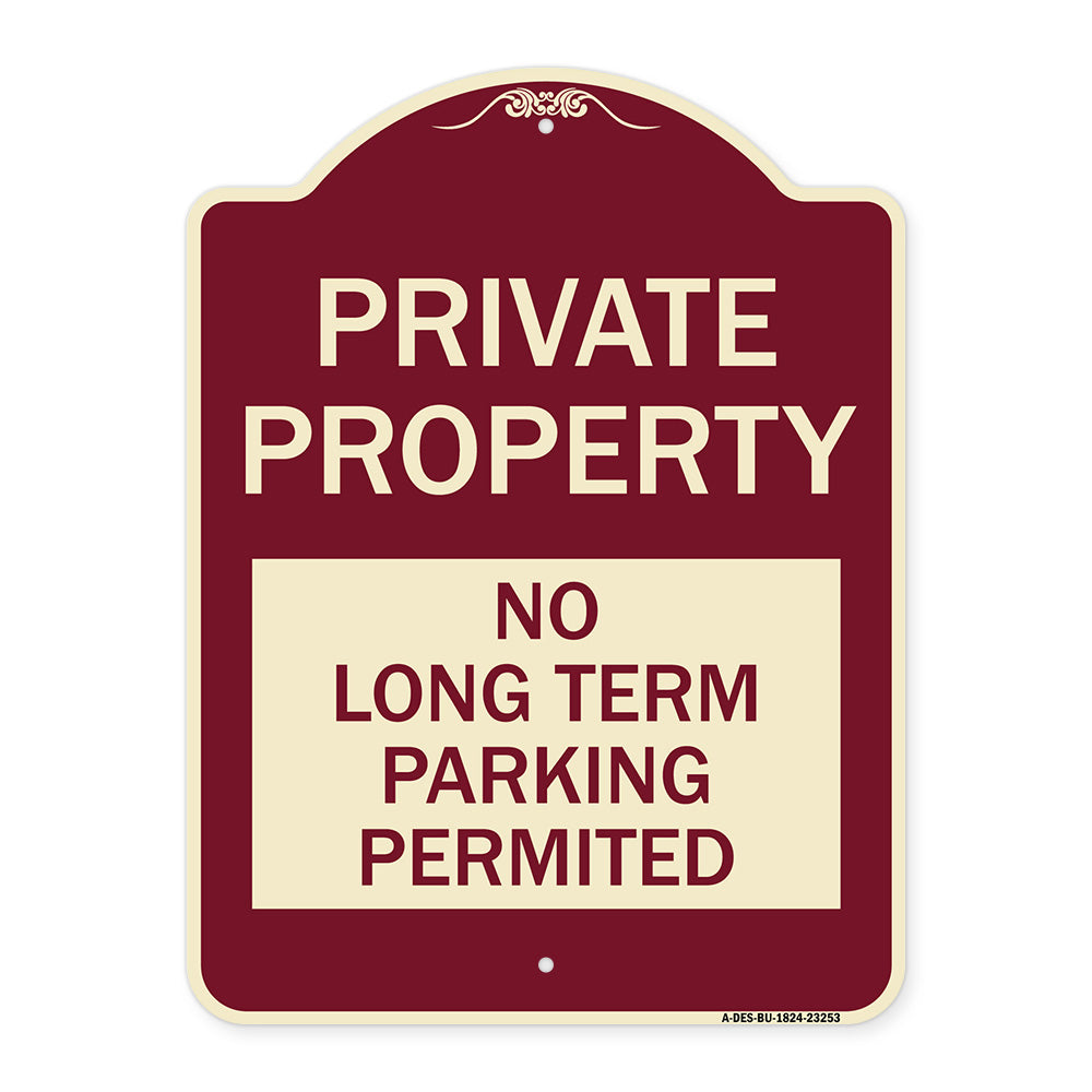 Private Property - No Long-Term Parking Permitted