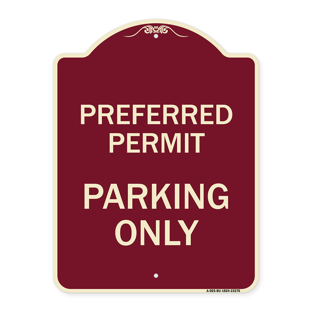 Preferred Permit Parking Only