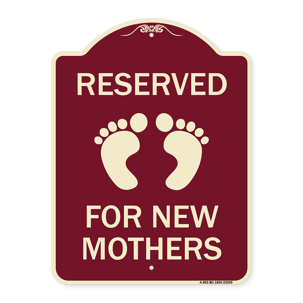 Pink Reserved Parking for New Mothers
