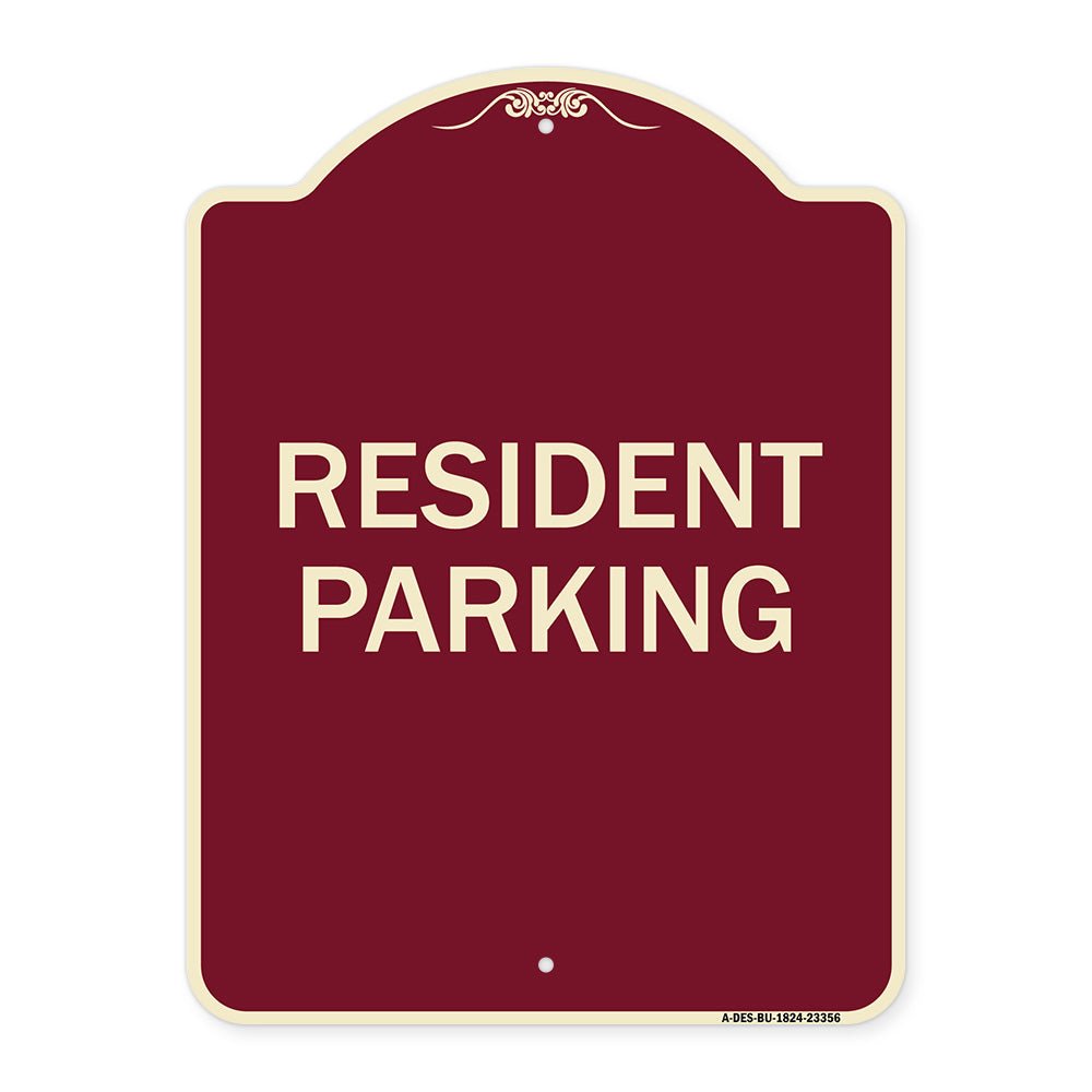Parking Sign Resident Parking