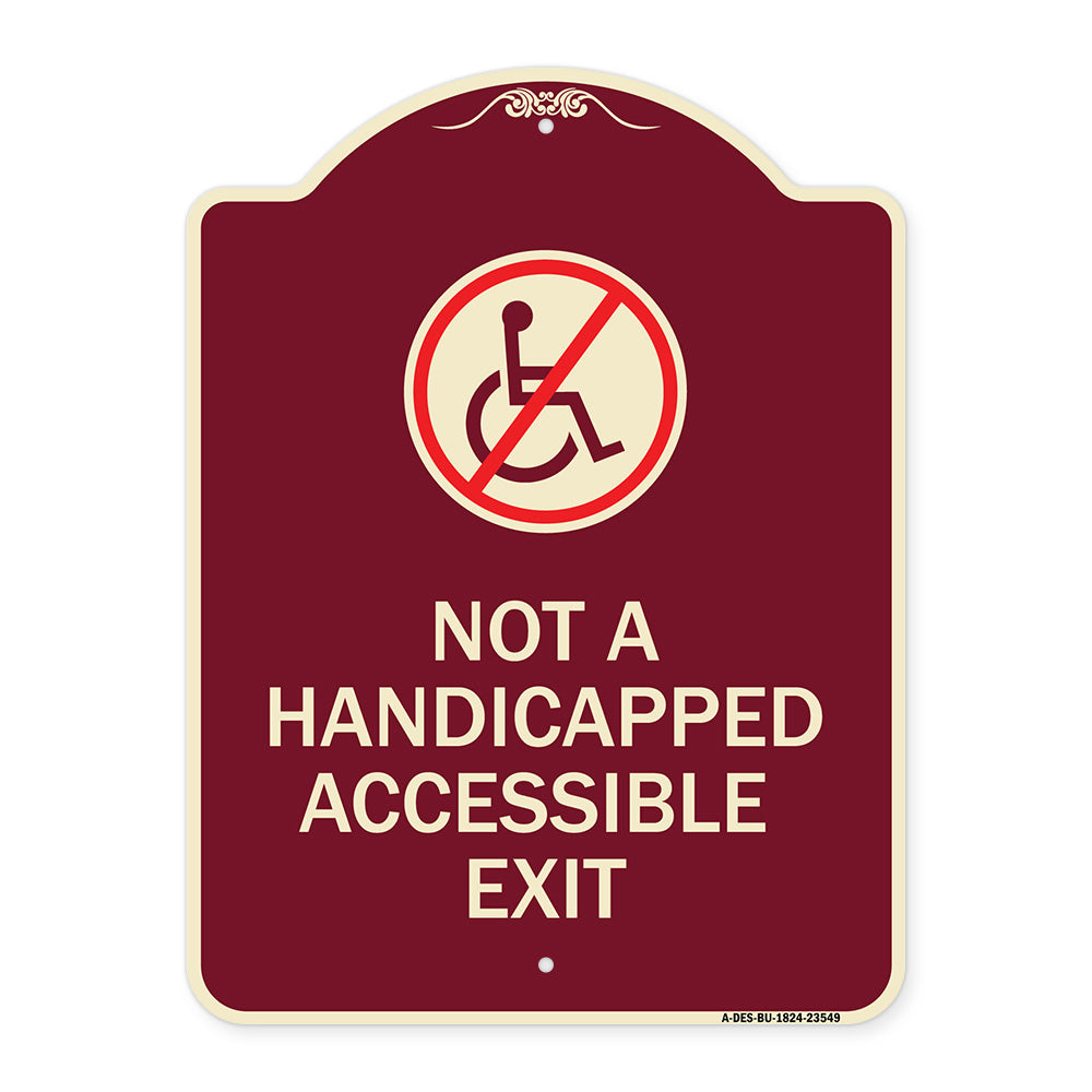 Not A Handicapped Accessible Exit (With Graphic)