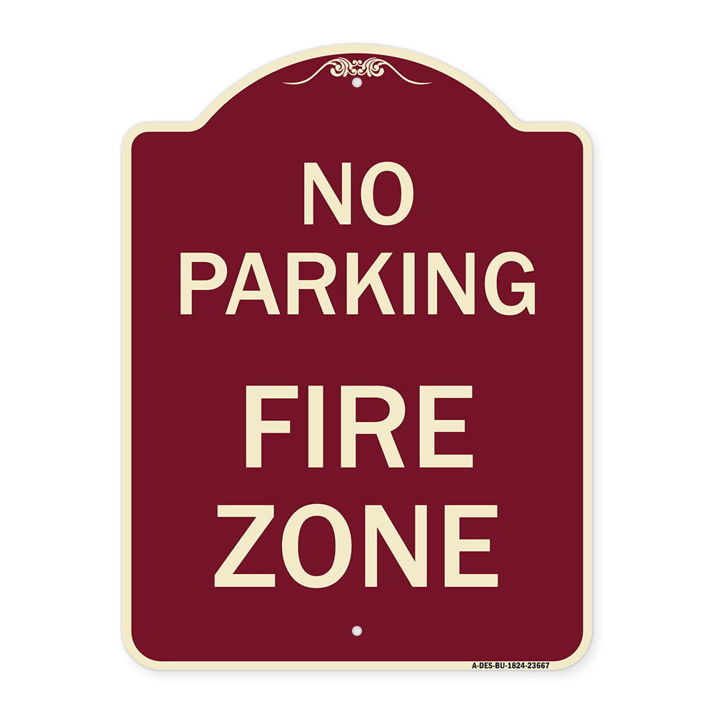 No Parking Sign No Parking Fire Zone