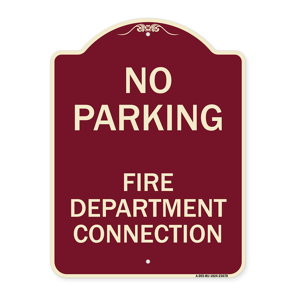 No Parking Sign No Parking - Fire Department Connection